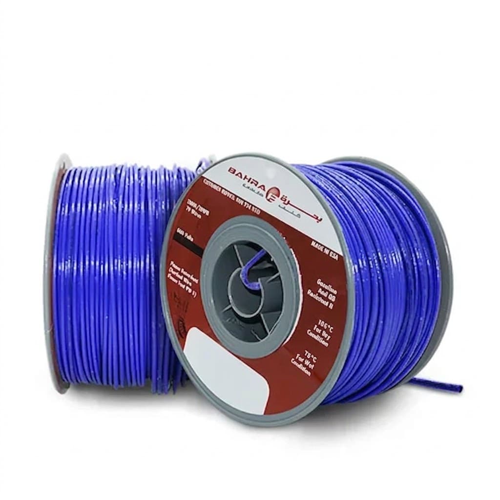BAHRA CABLES - American Standard, TFFN Wire, 16 AWG, 600V, Blue